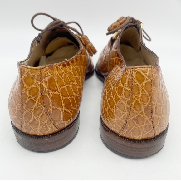 Monticelli Genuine Alligator Shoes Size 9 - Picture 6 of 14